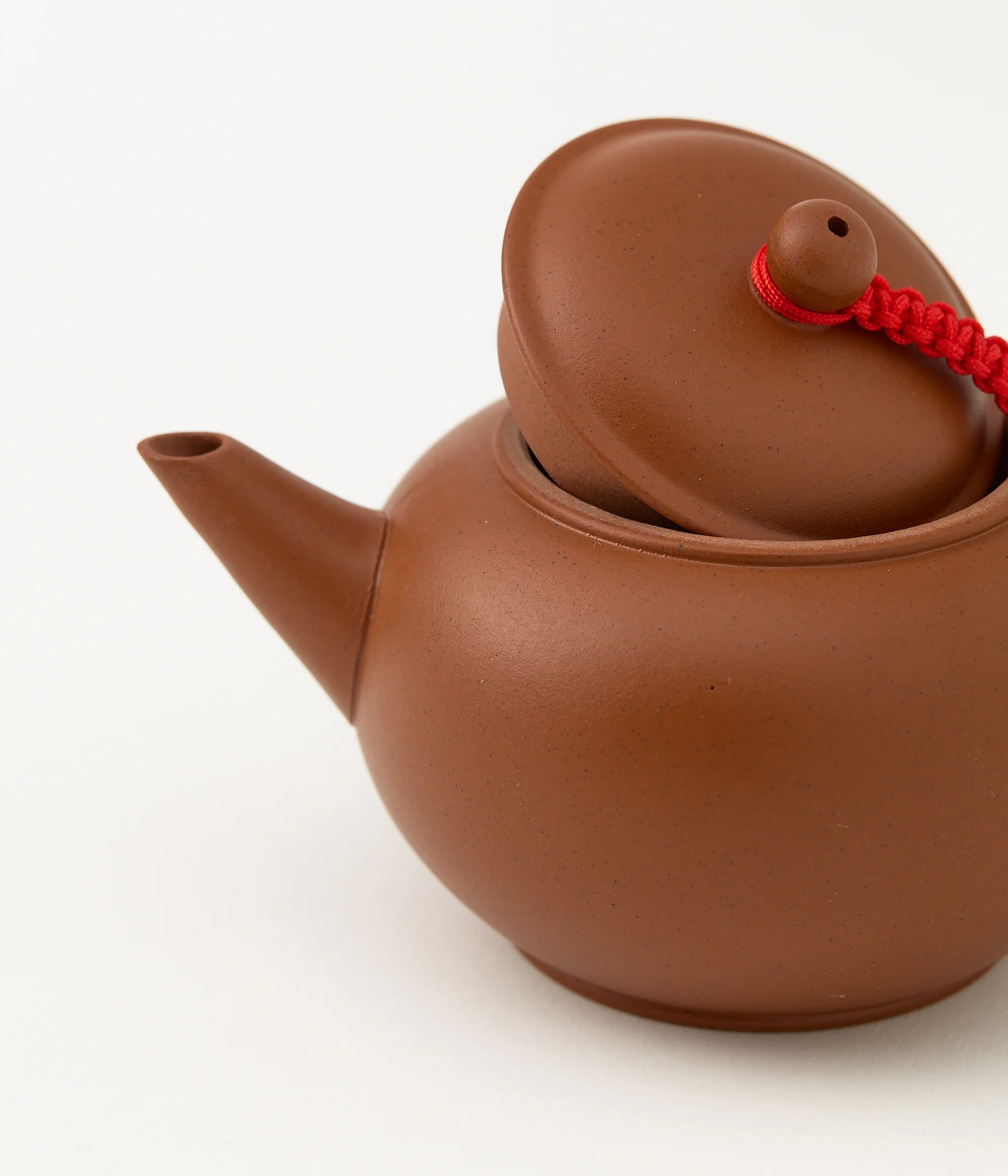 Small Terracotta Clay Teapot - Image 2